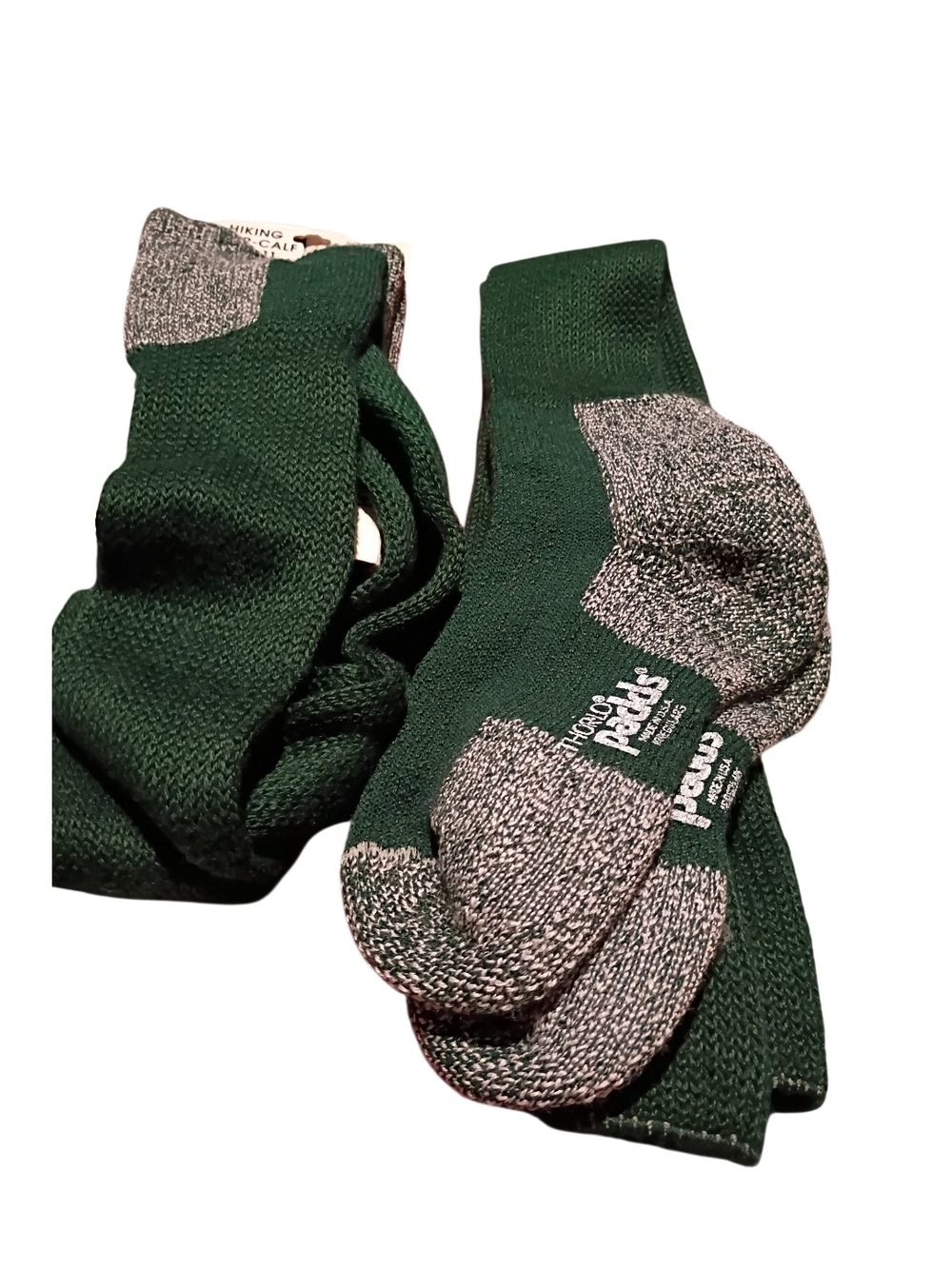 Vintage Unisex THOR-LO Hiking Universal Socks Padds USA 85% Orlon New